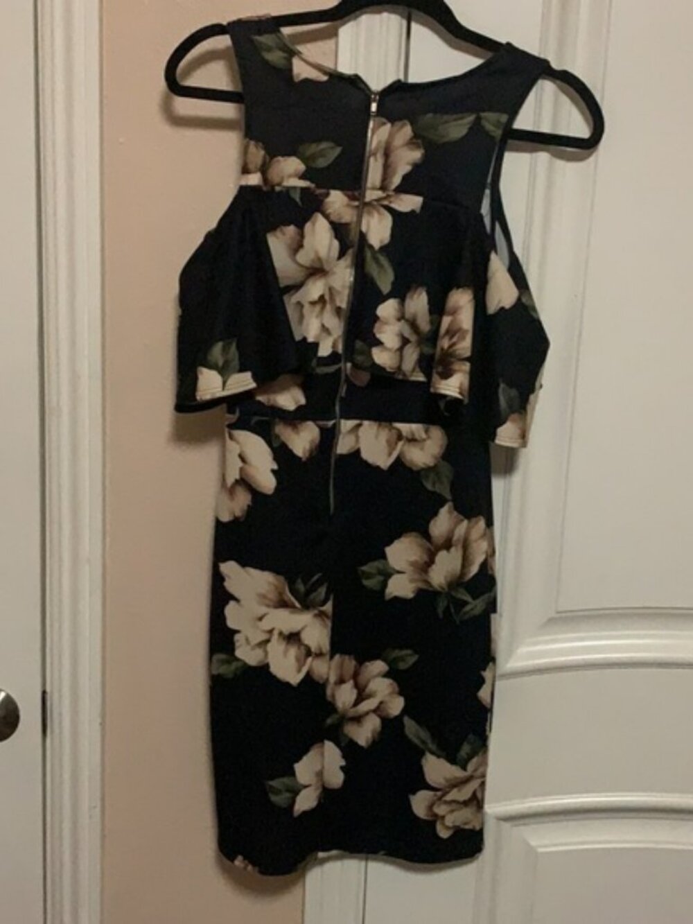 Black floral dress